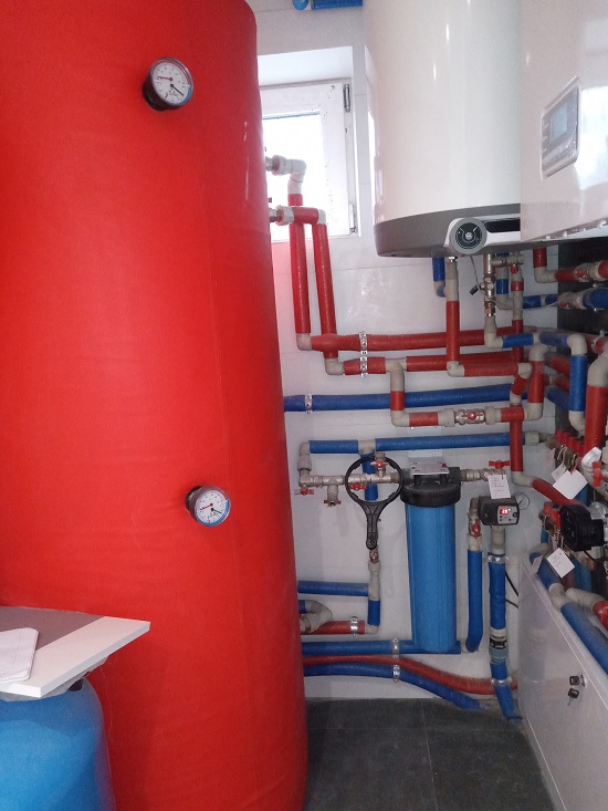 обв'язка обладнання у котельній