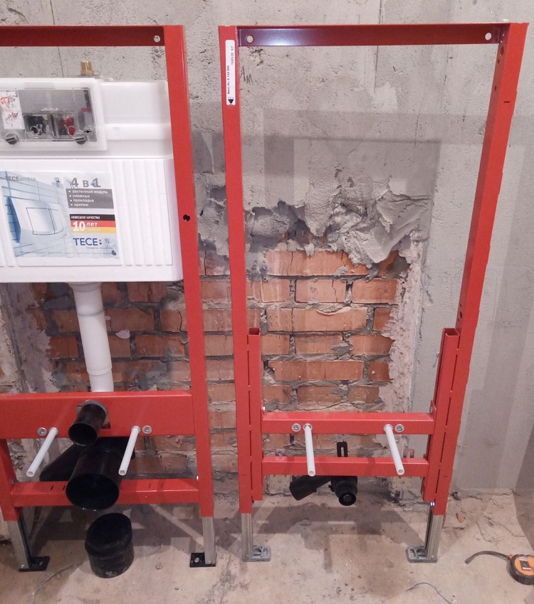 консоль унітазу та консоль бідет