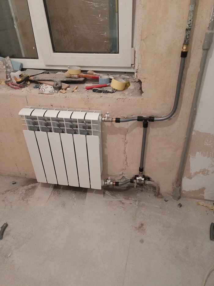 алюмінієві радіатори встановлення