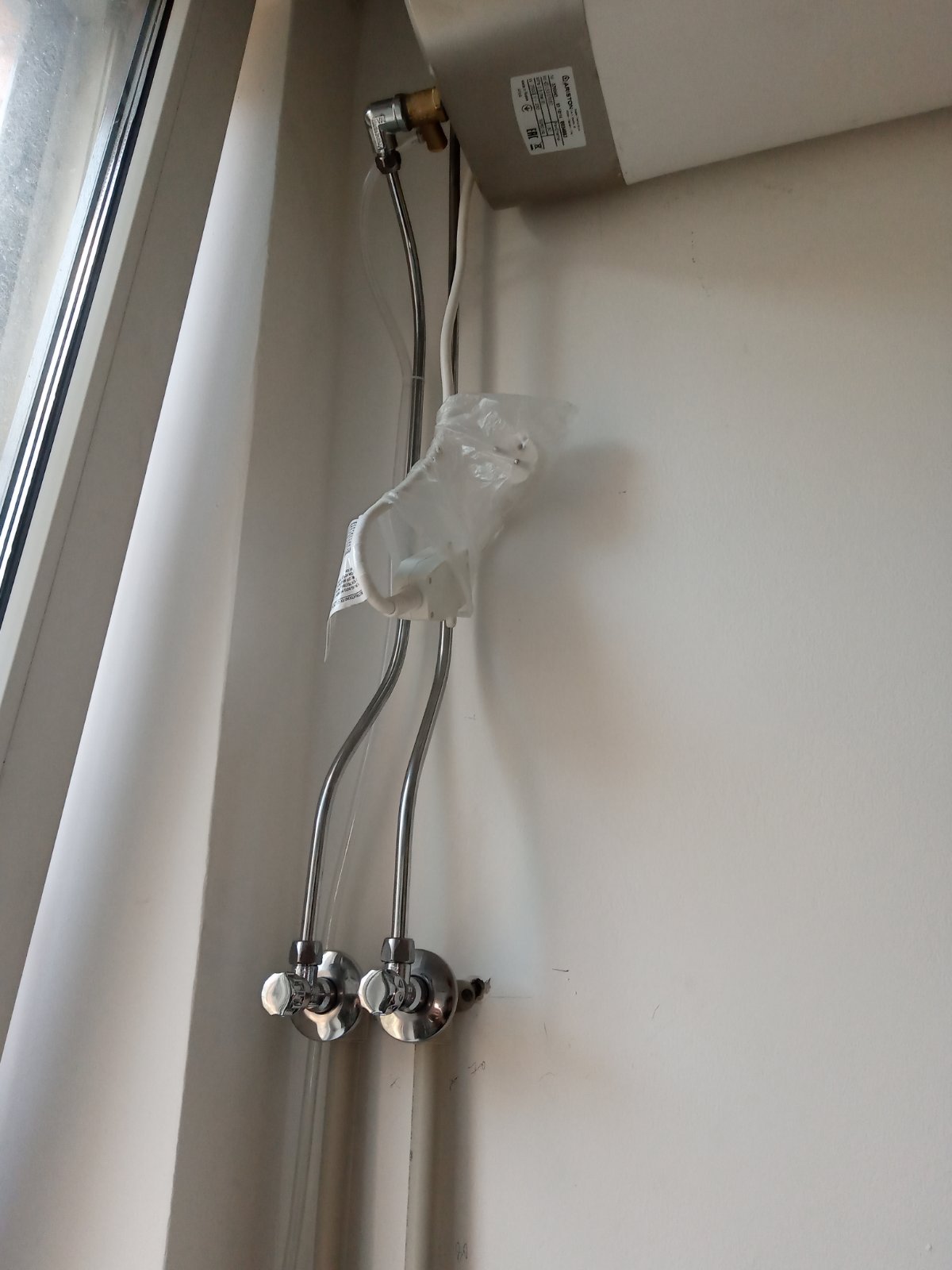 Подключение воды к бойлеру медными трубками